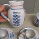 Vintage coffee service, ceramics signed Yvon Roy