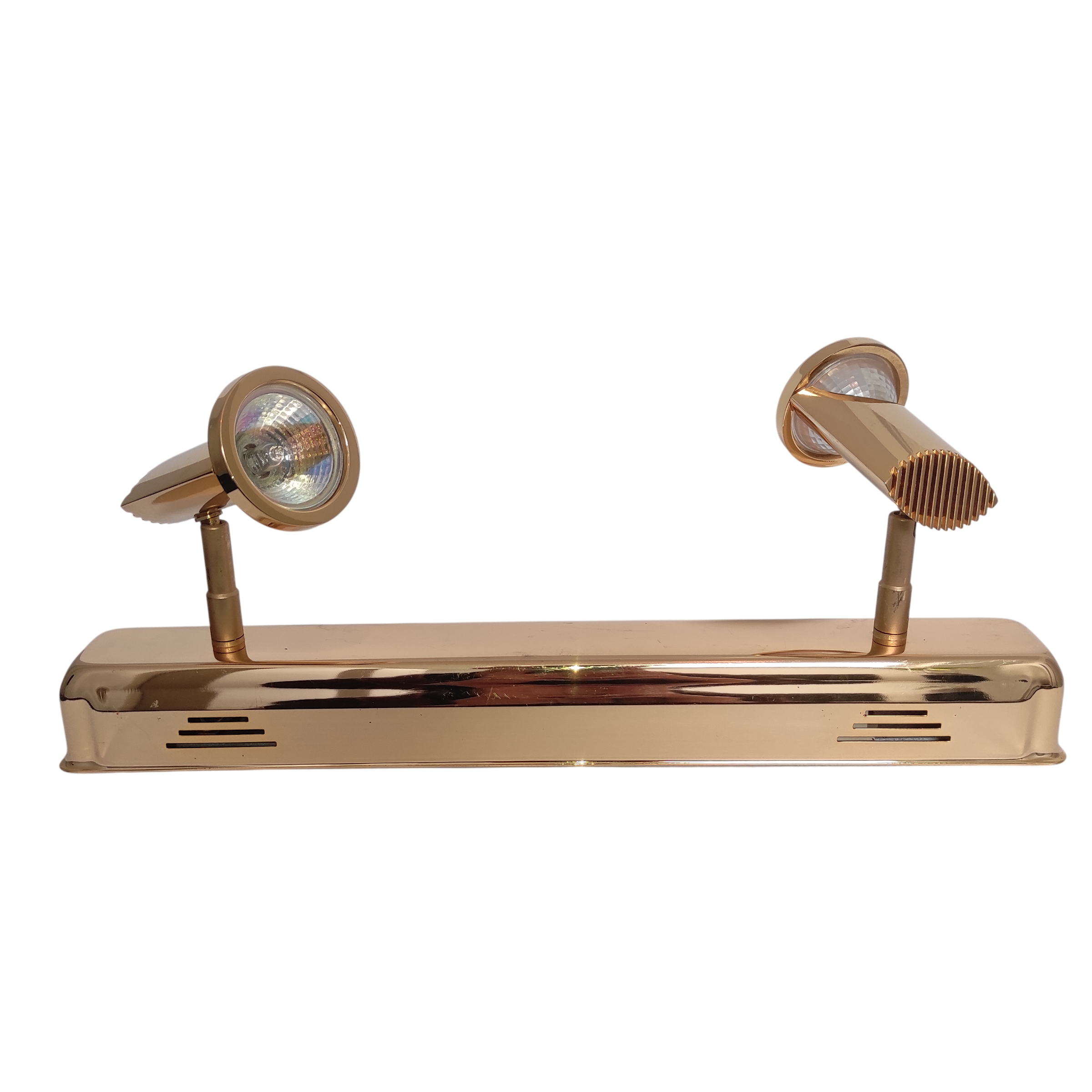 Double spot mural brass plated gold adjustable