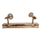 Double spot mural brass plated gold adjustable