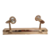 Double spot mural brass plated gold adjustable