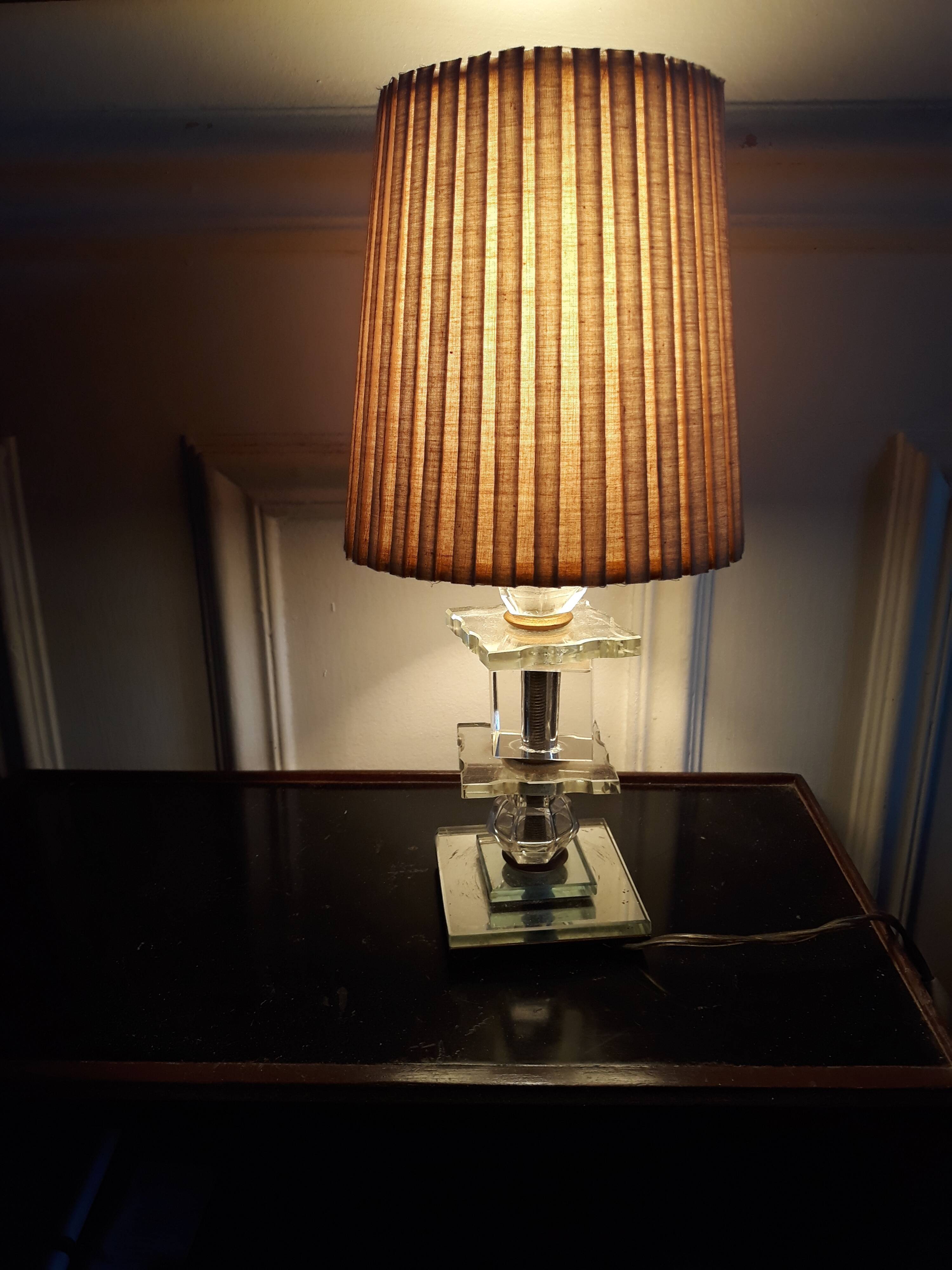 Art Deco bedside lamp