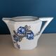 Service of cups and milk jar in fine porcelain from Limoges Art Deco