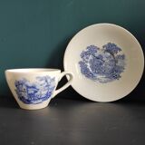 French Vintage Luneville porcelain coffee set