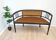 Vintage Art Nouveau Bentwood Bench: Cushioned 1950s Seating