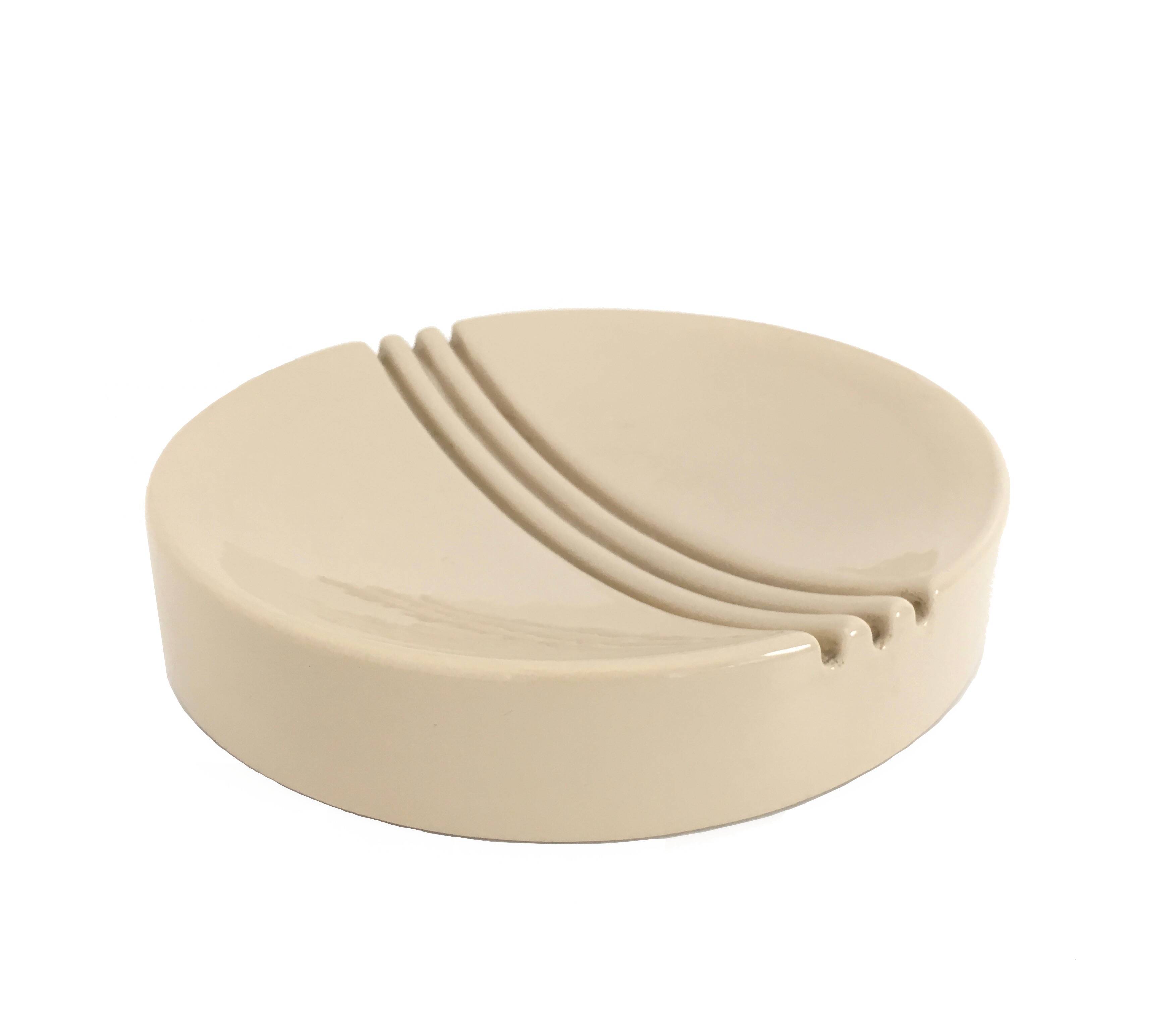 Round Antique Beige Catch All by Giancarlo Gabbianelli, Italy