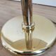 Vintage Brass Table Lamp with Fabric Shade, Mid-Century Bedside Light