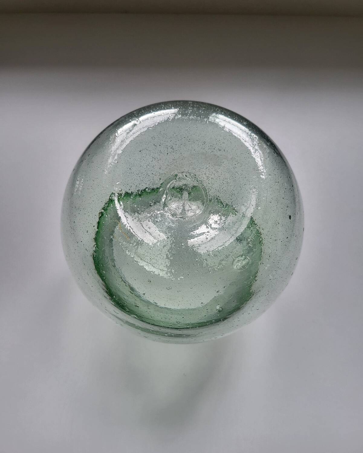 Blown Glass Ball Vase