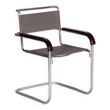 Fauteuil Bauhaus dans le style de Marcel Breuer pour Thonet, République tchèque, années 1930.