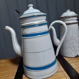 Old enameled coffee pot