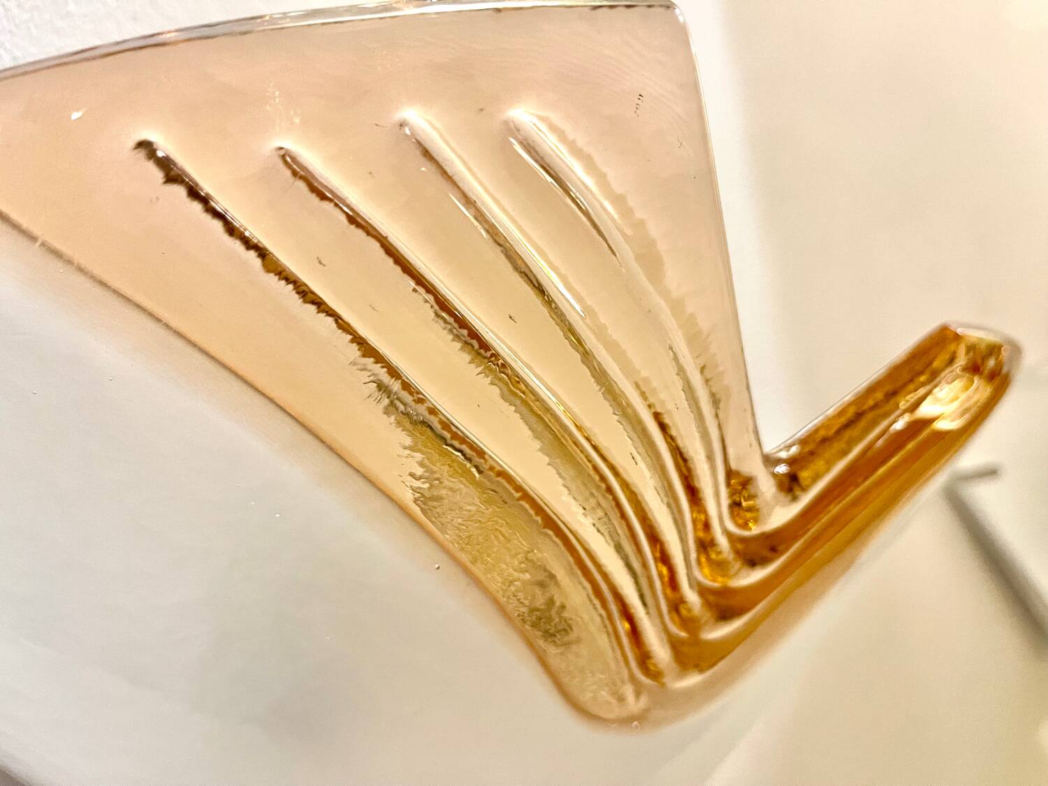 La Murina pair of Murano glass wall lights, Italy 1980