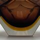 Murano Sommerso- Handmade Glass Vase in Hazelnut Brown and Gold, 1960s