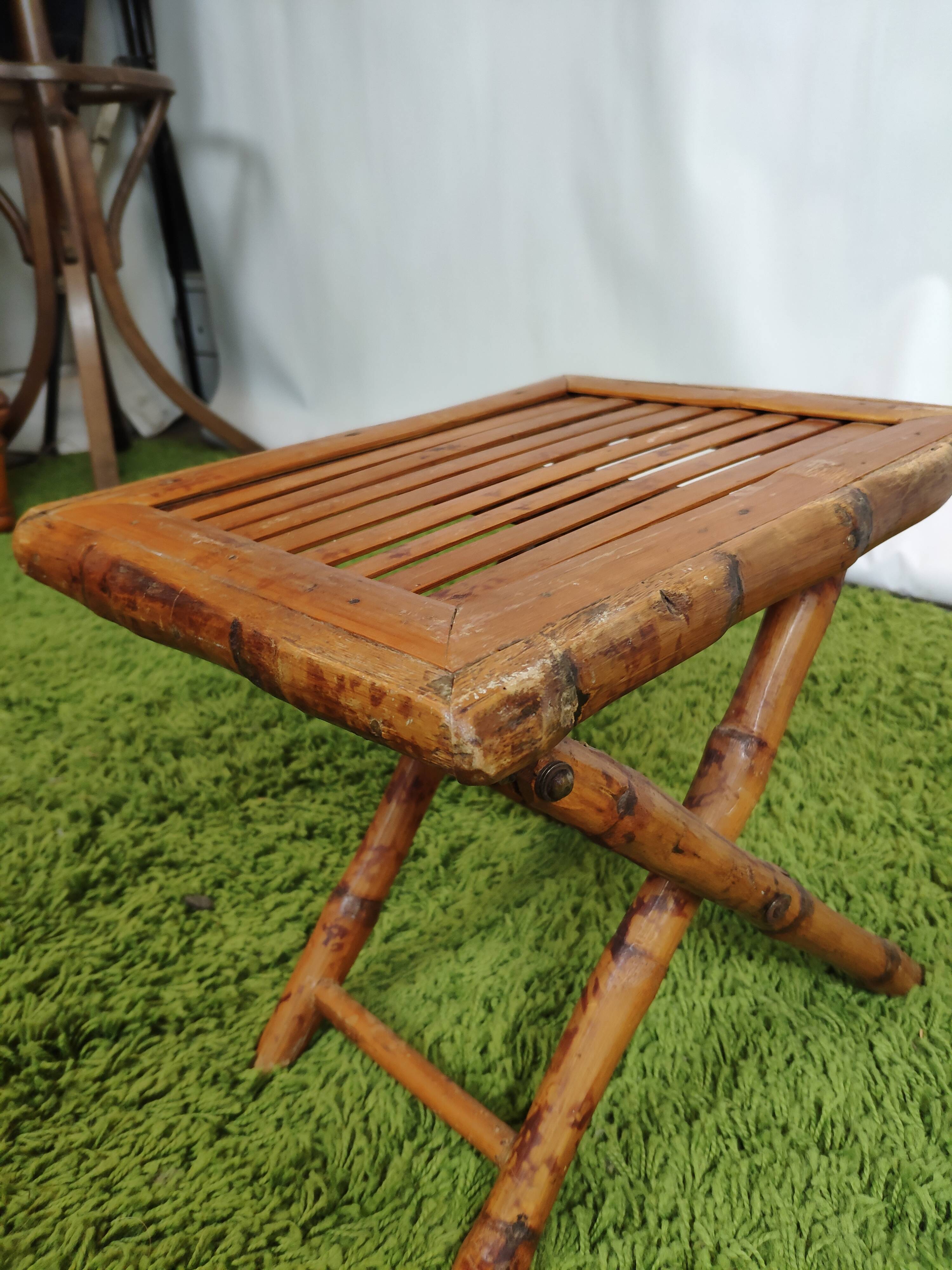 Table basse pliante bambou