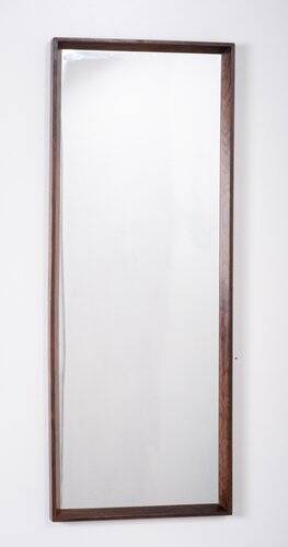 Long Rosewood Wall Mirror, Denmark, 1960s