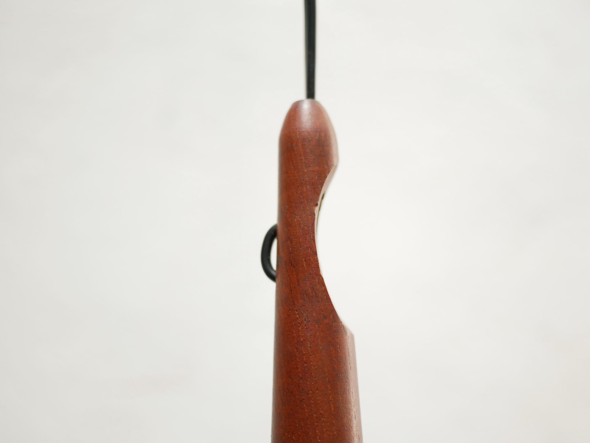 Scandinavian suspension opaline and teak by Uno and 'Sten Kristiansson' for Luxus editions