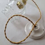 Molded glass pendant light