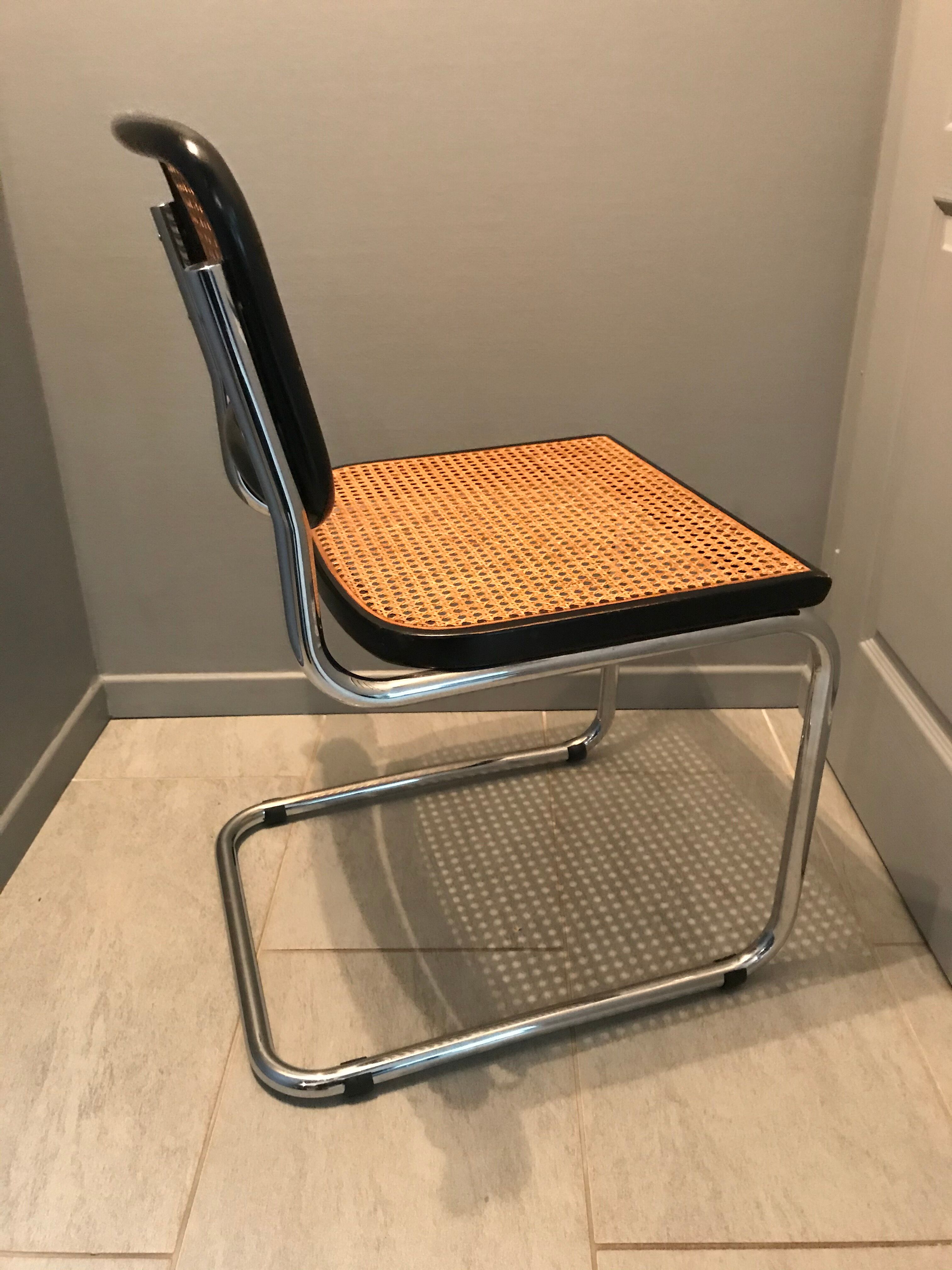 B32 Marcel Breuer black and chrome chair