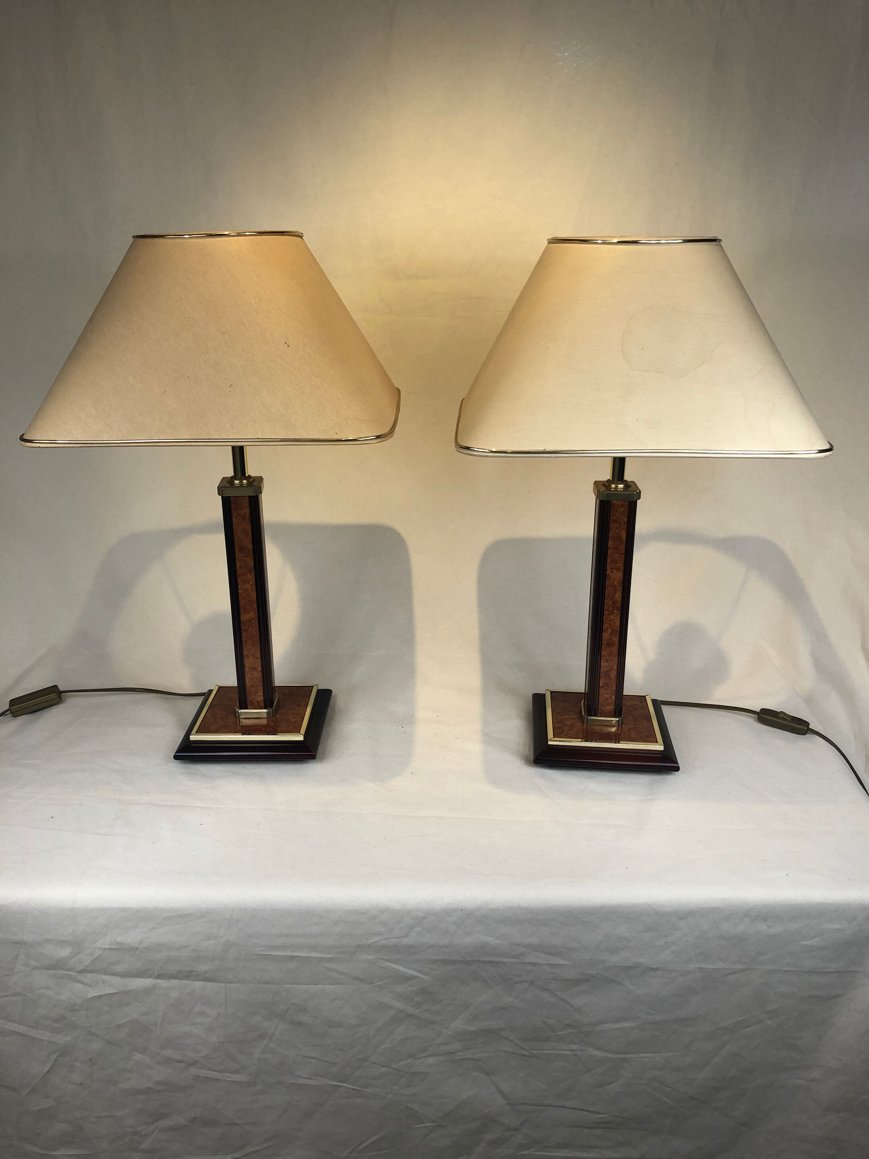 Pair of lamps Robert de Schuytener, 1980