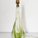 Val Saint Lambert crystal lamp base