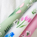 Candle painted with green hand
