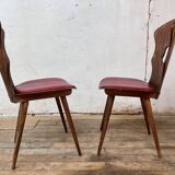 Set of 4 Gentiane bistro chairs by Baumann
