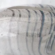 Shell-shaped glass catchall
