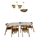 Brass chandelier