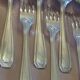 Silver covers 6 spoons 6 silver metal forks 21 cm Art Deco