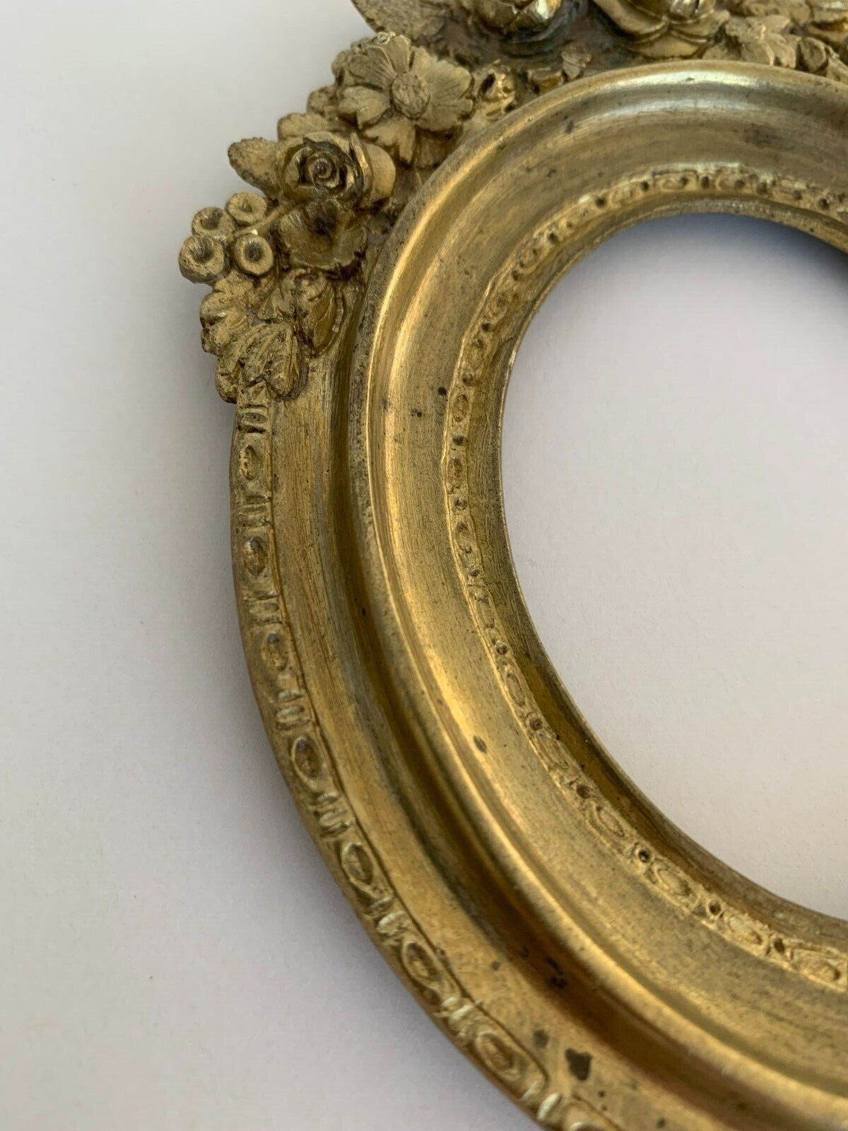 Bronze frame gild napoleon iii xix floral decoration