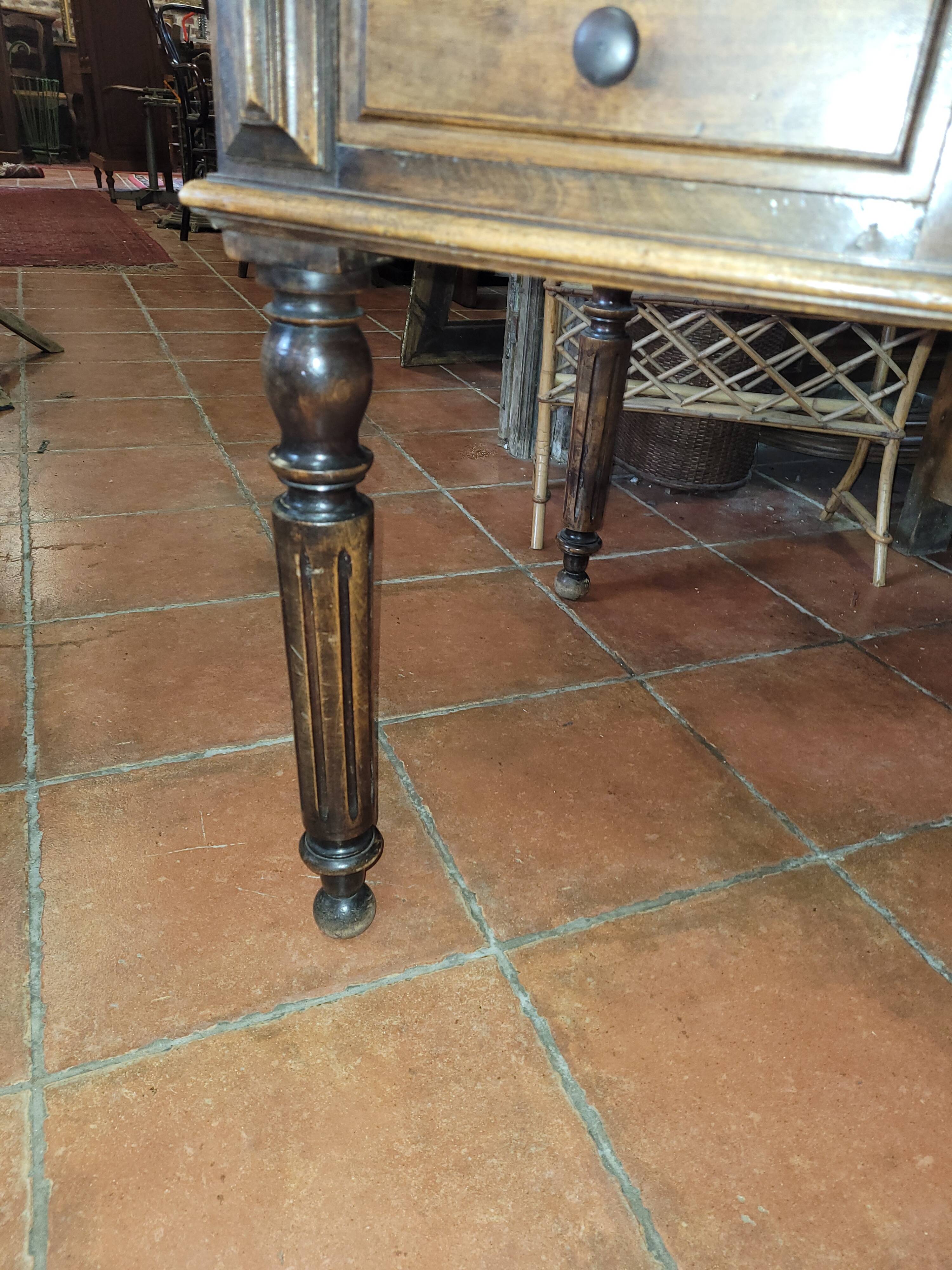 Old Louis Philippe style desk in walnut