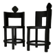 Pair of sculptural Room Studio chairs