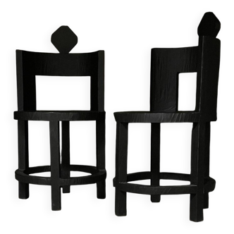 Pair of sculptural Room Studio chairs