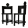 Pair of sculptural Room Studio chairs
