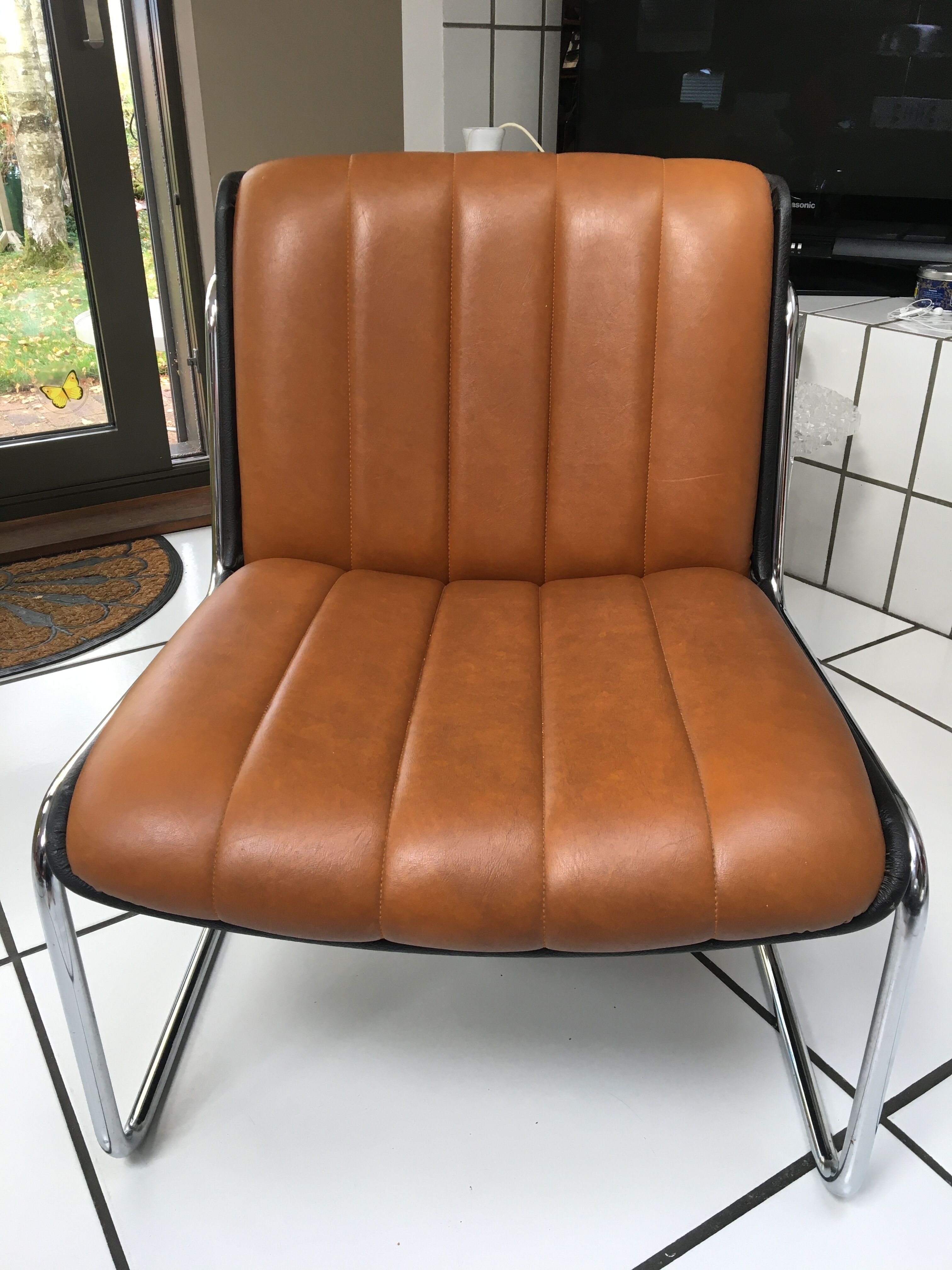 Vintage armchair heater from the 60s