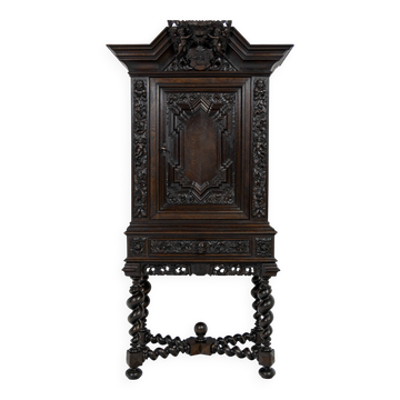 Neo-baroque cabinet from Gdansk in oak - around 1870-1880