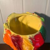Multicolored Trunk Vase Vallauris Circa 1960 Vintage