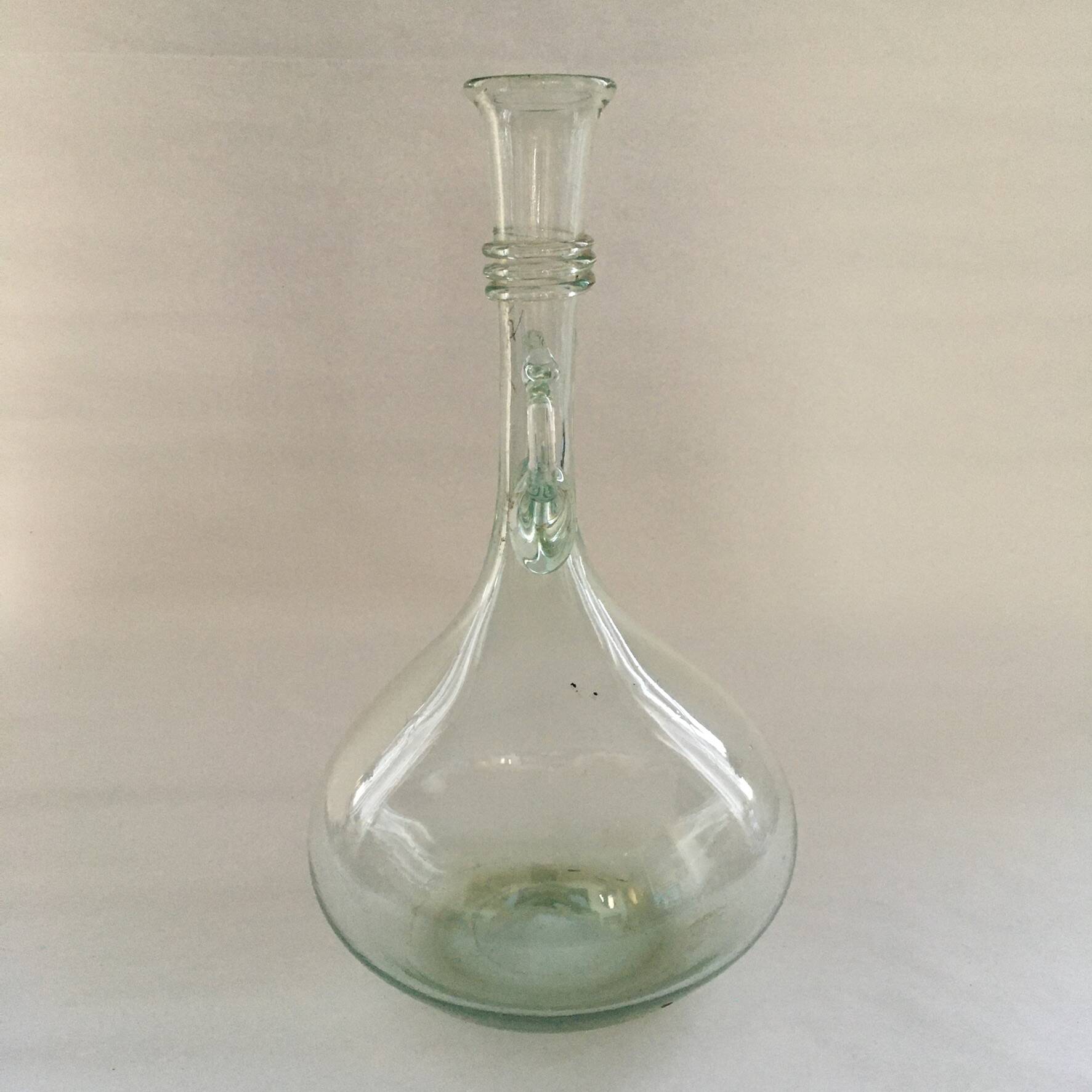 Italian blown glass carafe
