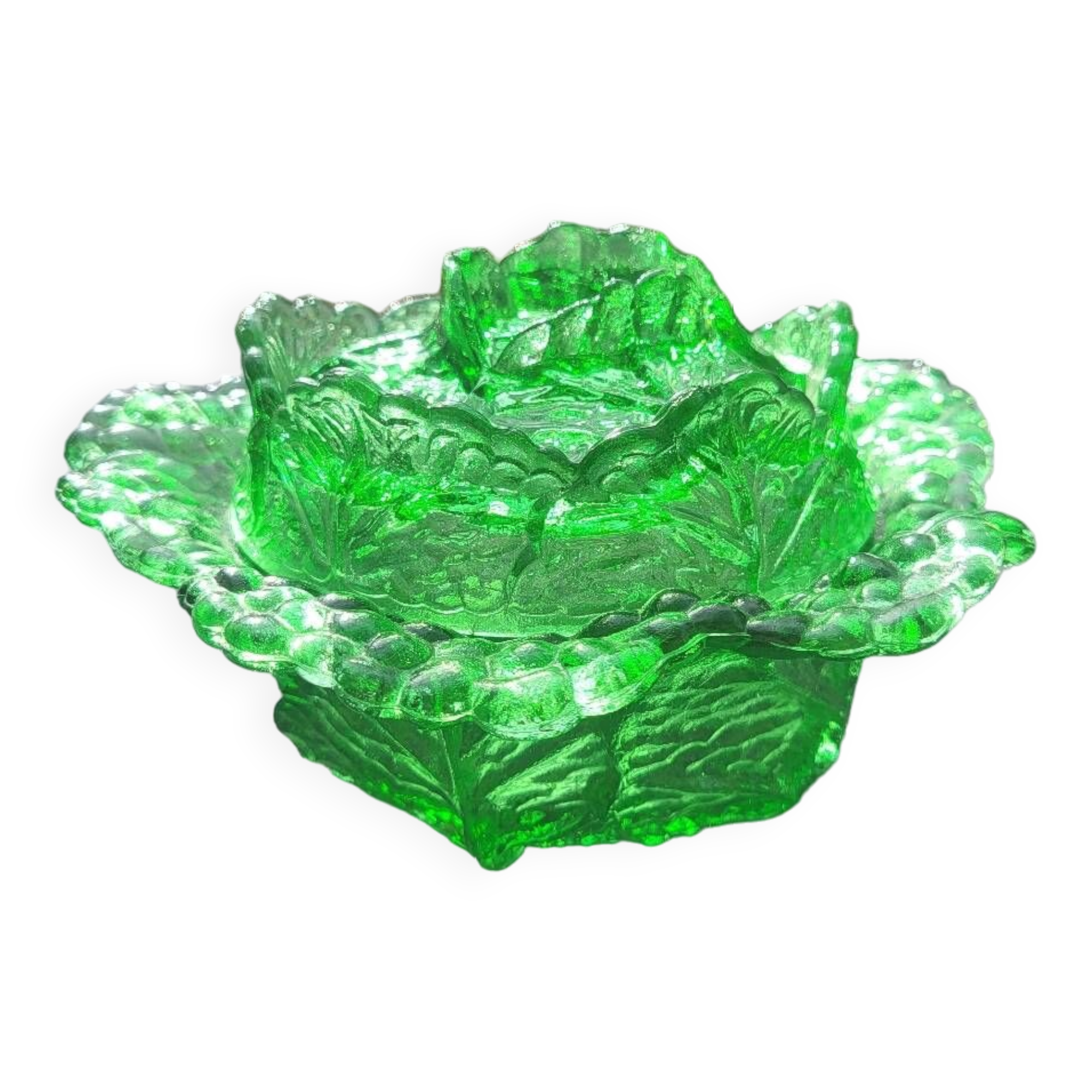 Beurrier chou en verre Portieux ( urane ouraline)