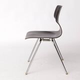 6 Flötotto Pagwood Chairs – German Design Classic, 1970s, Chrome & Plywood