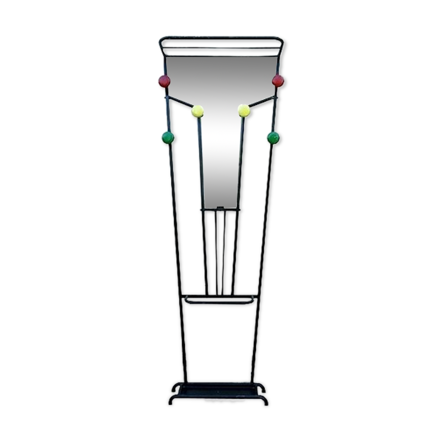 Vintage Deco wall wardrobe 1950 coat racks