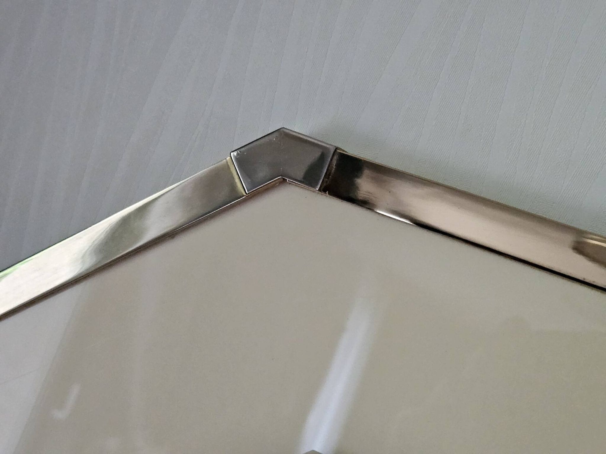 Grand miroir biseauté octogonal