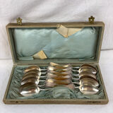 12 old spoons, Stark800 silver
