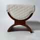 Art Deco Stool in Rosewood Veneer, France, 1930s