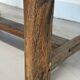 Old farmhouse table in solid oak, 1 drawer, France