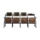 Old cinema chairs, early 20th century
