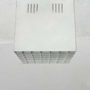 Modern minimalist cube ceiling light from the mid-century, Finland, 1960s.