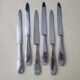 Box of 6 vintage monocoque stainless steel table knives