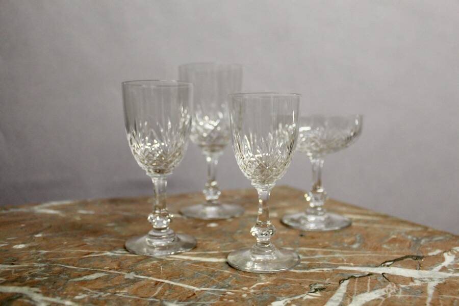 Crystal glass service Saint Louis Model MASSENET 54 pieces