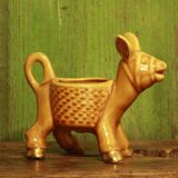 Ceramic donkey statue