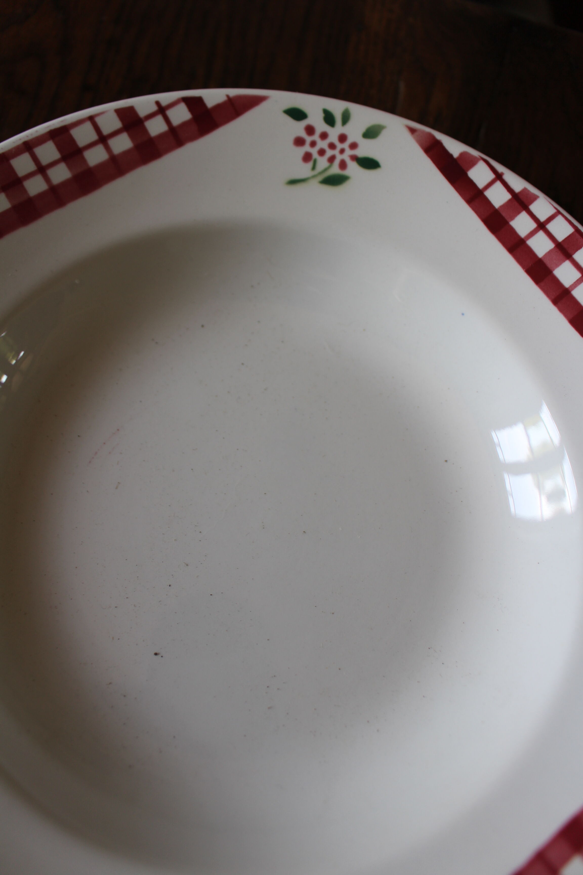 Lot 6 hollow plates Niger Digoin Sarreguemines