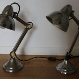 Paire de lampes Super Chrome 1930